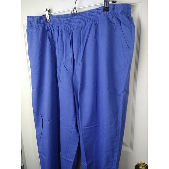 $ Only Necessities Wan 20W Periwinkle Pullon Elastic Waist Pocket Casual Pants - Picture 2 of 10
